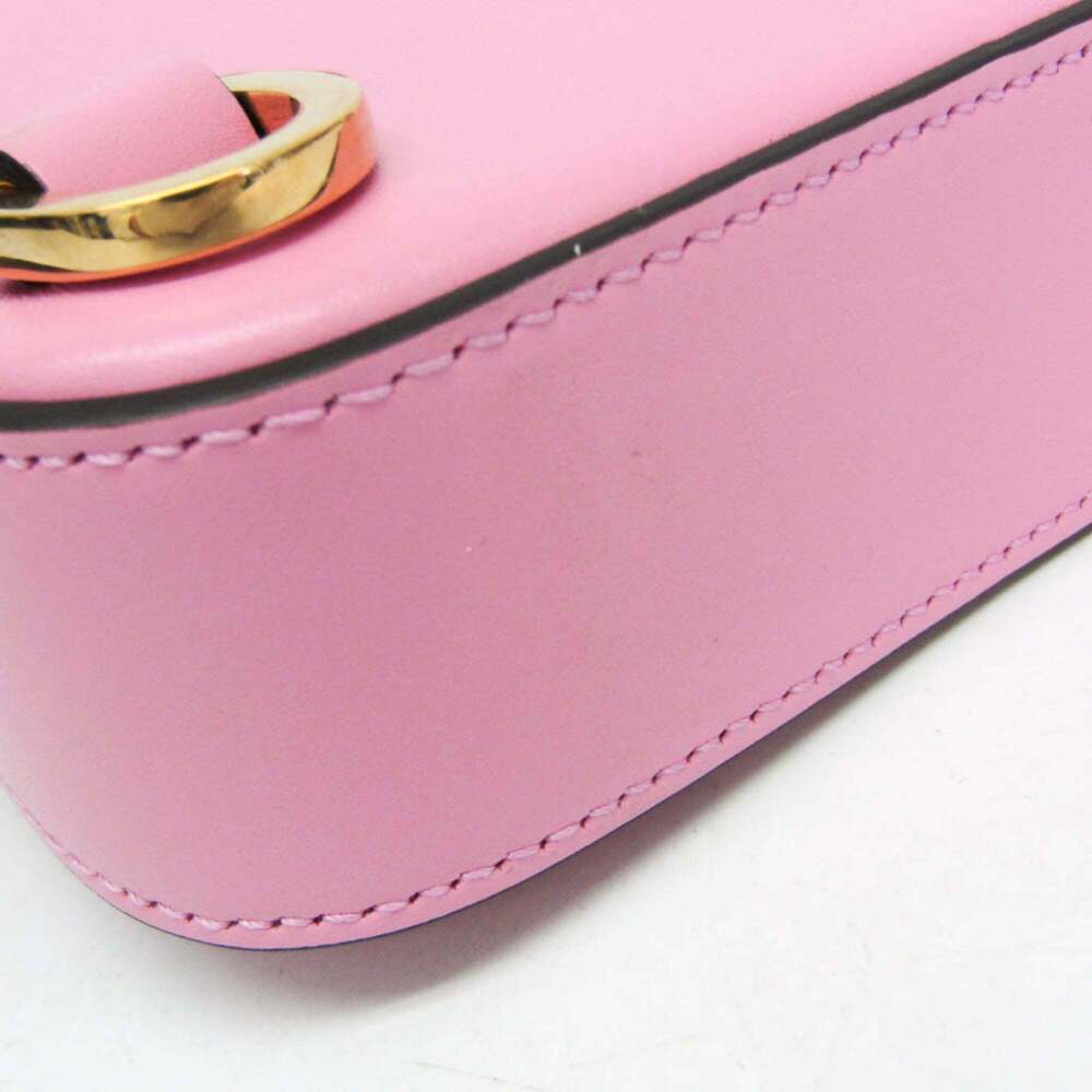 GUCCI Authentic Pink Leather Bamboo Shoulder Bag - Picture 5 of 14